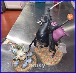 Walt Disney WDCC Headless Horseman and Ichabod Crane Figurines