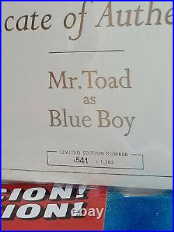 Walt Disney WDCC Mr. Toad as Blue Boy LE Brand New w COA RARE