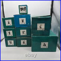 Walt Disney WDCC Snow White 7 Dwarfs Dancing Statues Figurines Organ COA Boxes