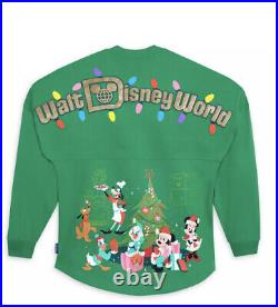 Walt Disney World Parks Classics Christmas Holiday Spirit Jersey Size M Green