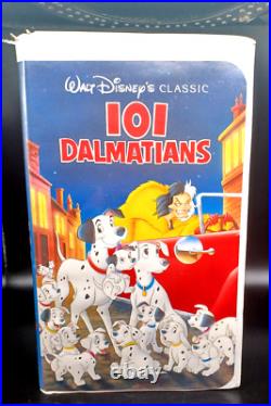 Walt Disney's 101 DALMATIONS 1992 VHS Tape Black Diamond Classic VHS 1263