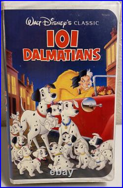 Walt Disney's 101 Dalmatians VHS The Classics Black Diamond Collection RARE! 1ST