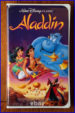 Walt Disney's ALADDIN VHS Tape Black Diamond Edition #1662 Classic