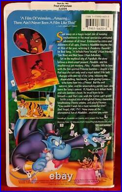 Walt Disney's Aladdin Black Diamond The Classics Collection (VHS, 1993) #1662