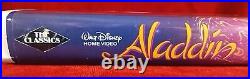 Walt Disney's Aladdin Black Diamond The Classics Collection (VHS, 1993) #1662
