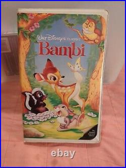 Walt Disney's BAMBI VHS Tape Black Diamond Edition #942 Classic