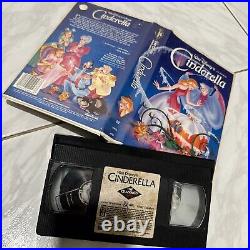 Walt Disney's Cinderella (VHS, Black Diamond) withRed Signature Classics