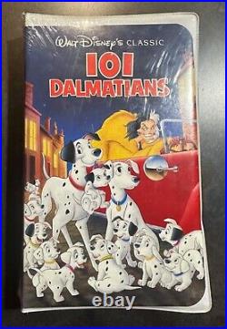 Walt Disney's Classic 101 Dalmatians (VHS, 1992) Black Diamond Edition (Sealed)