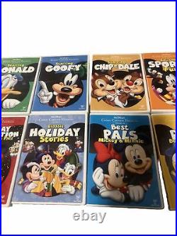 Walt Disney's Classic Cartoon Favorites Volumes 1-12 OOP DVD Lot Complete