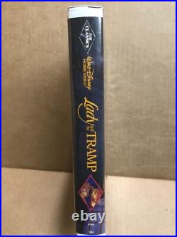 Walt Disney's Lady and the Tramp Black Diamond VHS The Classics Edition Red Sig