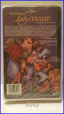 Walt Disney's Lady and the Tramp (VHS, Black Diamond) withRed Signature Classics