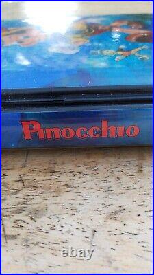 Walt Disney's Pinocchio (VHS, 1985) BLACK DIAMOND CLASSICS PADDED CLAMSHELL Orig