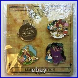 Walt's Classic Collection Alice in Wonderland 4 Pin Set Disney Pin 79457