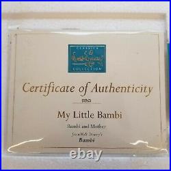 Wdcc Disney Bambi And Mother My Little Bambi Mib Coa Orig Box 1204799 Figurine