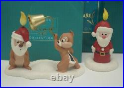Wdcc Disney Little Mischief Makers Chip N Dale And Santa Candle Figurines Mib
