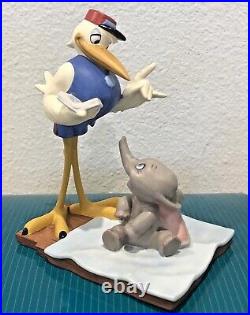 Wdcc Disney Messenger Stork And Dumbo Bundle Of Joy Figure Figurine Box Coa