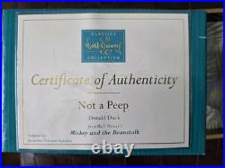 Wdcc Disney Not A Peep Donald Duck From Mickey Beanstalk Figurine #4007358