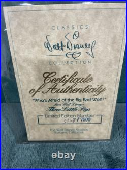 Wdcc Disney Who's Afraid Of The Big Bad Wolf Limited Edition 5128/7500