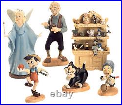 Wdcc Limited Edition Pinocchio Mini Ornament Set Of 6 #1209687 Brand Nib Rare Fs