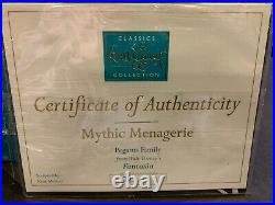 Wdcc Mythic Menagerie Pegasus Family Fantasia Disney #73 Coa New