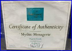 Wdcc Mythic Menagerie Pegasus Family Fantasia Disney New In Box With Coa