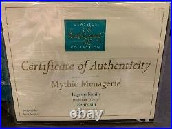 Wdcc Mythic Menagerie Pegasus Family Rare Disney Fantasia Limited Edition