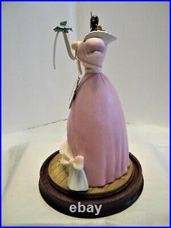 Wdcc Nle# 4323/5000, A Lovely Dress For Cinderelly+ Jaq Miniature + Dome/base