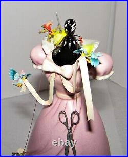 Wdcc Nle# 4323/5000, A Lovely Dress For Cinderelly+ Jaq Miniature + Dome/base