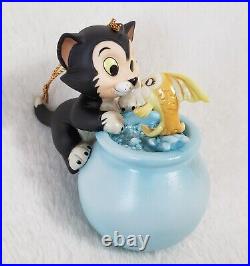 Wdcc Pinocchio Figaro Cleo Purrfect Kiss Ornament Walt Disney Figurine +box/coa