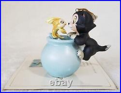 Wdcc Pinocchio Figaro Cleo Purrfect Kiss Ornament Walt Disney Figurine +box/coa