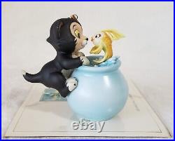 Wdcc Pinocchio Figaro Cleo Purrfect Kiss Ornament Walt Disney Figurine +box/coa