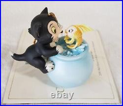 Wdcc Pinocchio Figaro Cleo Purrfect Kiss Ornament Walt Disney Figurine +box/coa