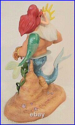 Wdcc The Little Mermaid Ariel King Triton Morning Daddy Figurine Signed + Box