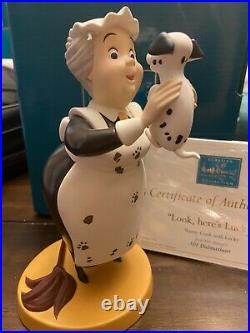 Wdcc nanny cook 101 dalmations look heres lucky With Box And Coa