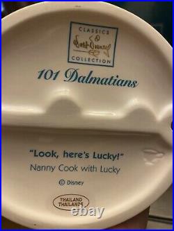 Wdcc nanny cook 101 dalmations look heres lucky With Box And Coa