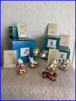 Wdcc walt disney classics collection Donald Duck with Huey, Duey, Louie & title
