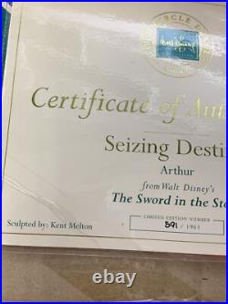 Wdcc walt disney classics collection Seizing Destiny Arthur. Kent Melton Signed